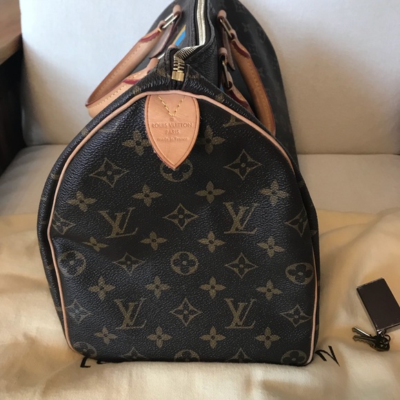 Authentic Louis Vuitton Mon Monogram Speedy 35 Bag - Picture 2 of 8
